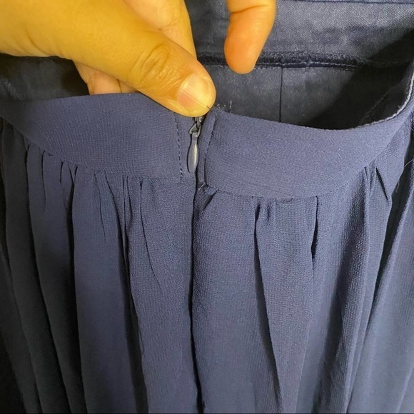 Lulus Awaken My Love Navy Blue Long Sleeves Lace Maxi Dress Size Medium New - Picture 11 of 15